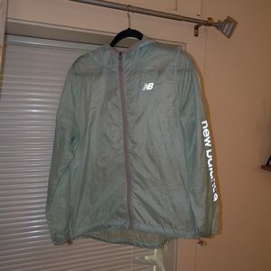 New Balance Mint Green Hooded Jacket